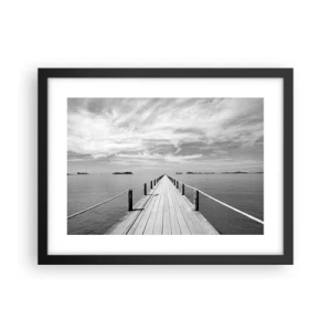 Plakát v černém rámu - Co takhle cesta… - 40x30 cm