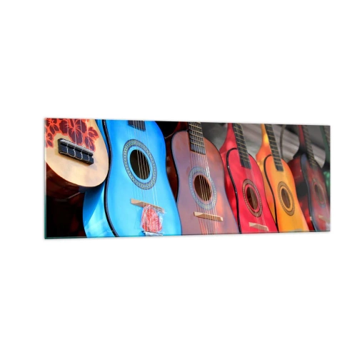 Obraz na skle - Latinskoamerická atmosféra - 140x50 cm