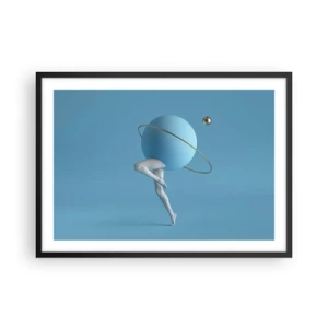 Plakát v černém rámu - Šílenství planet - 70x50 cm