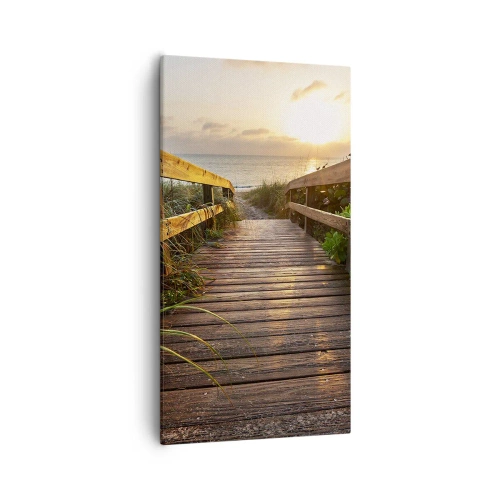 Obraz na plátně - A přímo ke břehu - 55x100 cm