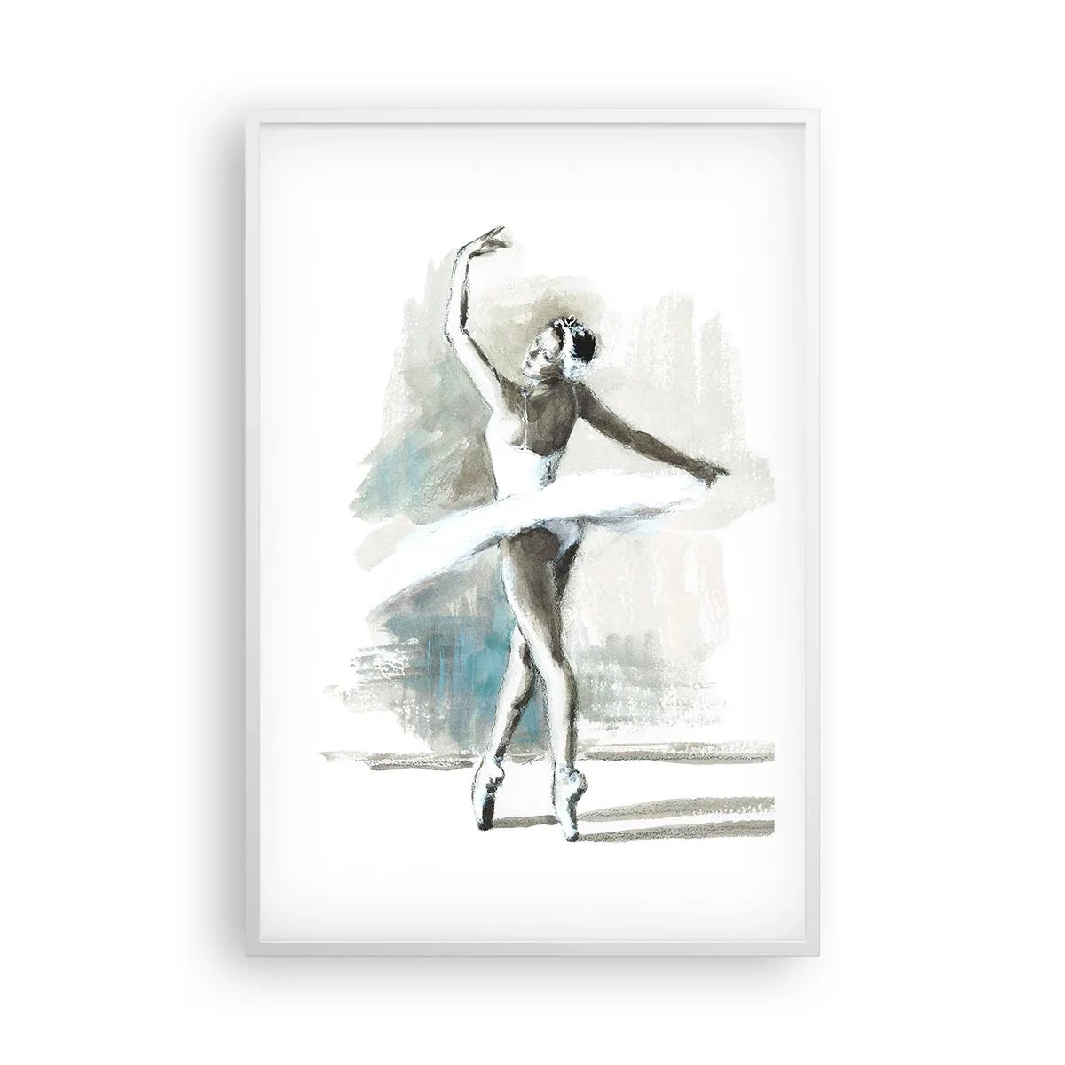 Plakát v bílém rámu - Zakletá do labutě - 61x91 cm