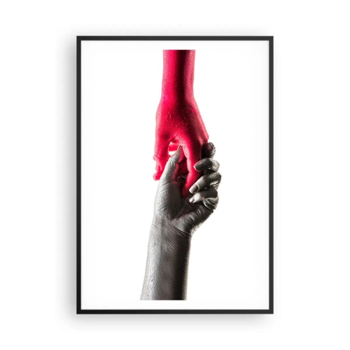 Plakát v černém rámu - Spolu i když jsme odlišní - 70x100 cm