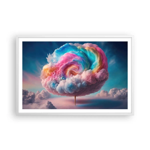 Plakát v bílém rámu - Sen o zábavním parku - 91x61 cm