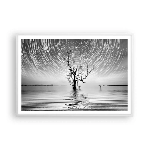 Plakát v bílém rámu - Symfonie přírody - 100x70 cm