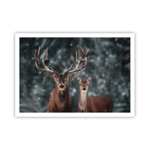 Plakát - Pán lesa se svou ženou - 100x70 cm