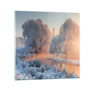 Obraz na skle - Vše se leskne ve slunečním krystalu - 30x30 cm