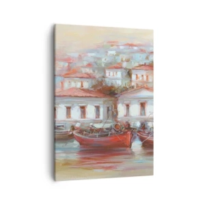 Obraz na plátně - Šťastné městečko - 50x70 cm
