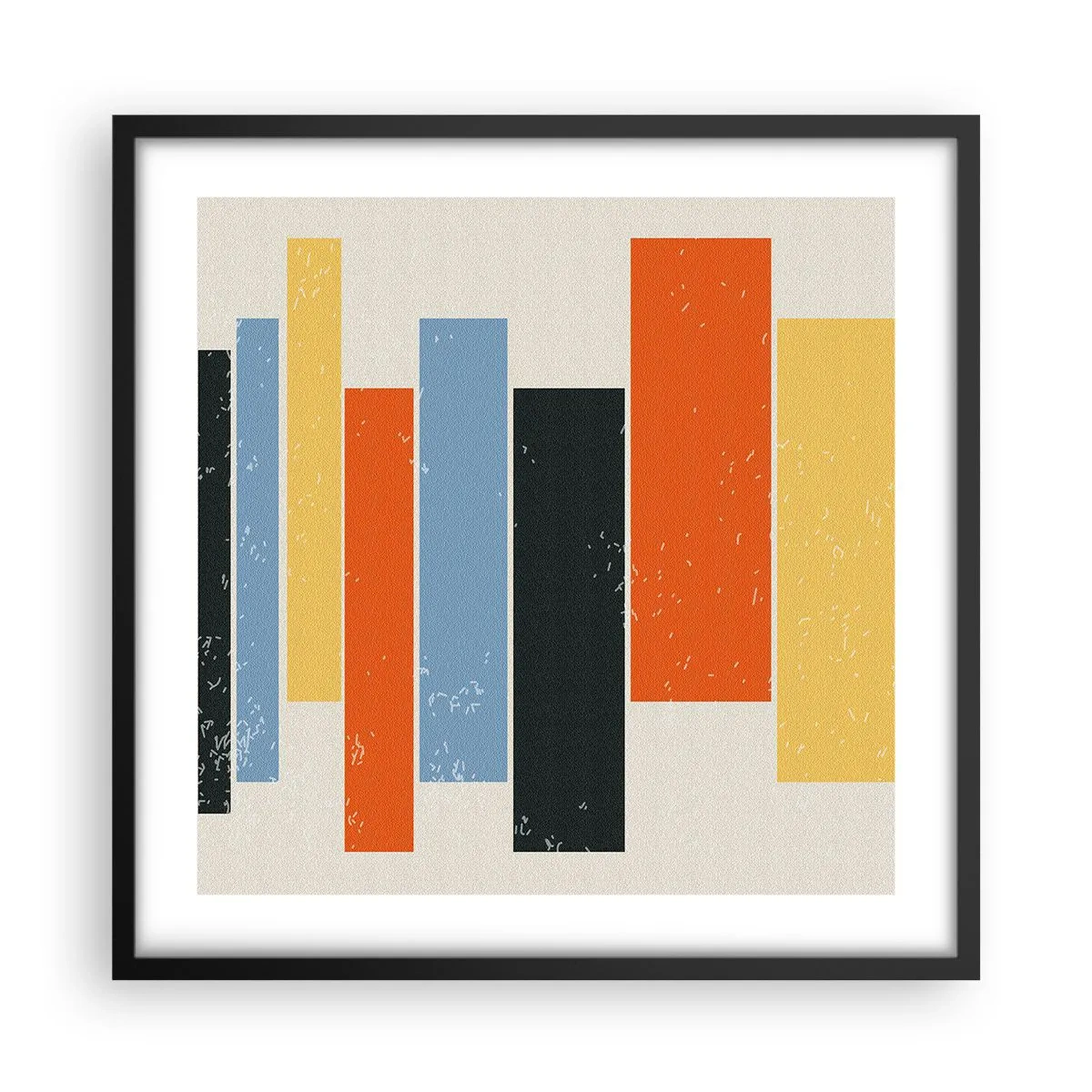 Plakát v černém rámu - Záznam hudby - 50x50 cm