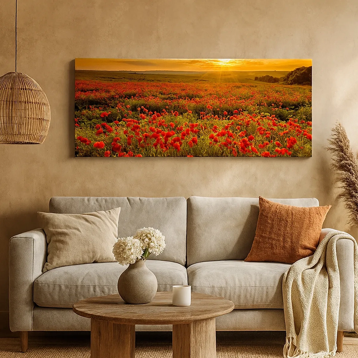 Obraz na plátně - Mezi vlnami šumících luk, mezi záplavou květů - 30x30 cm