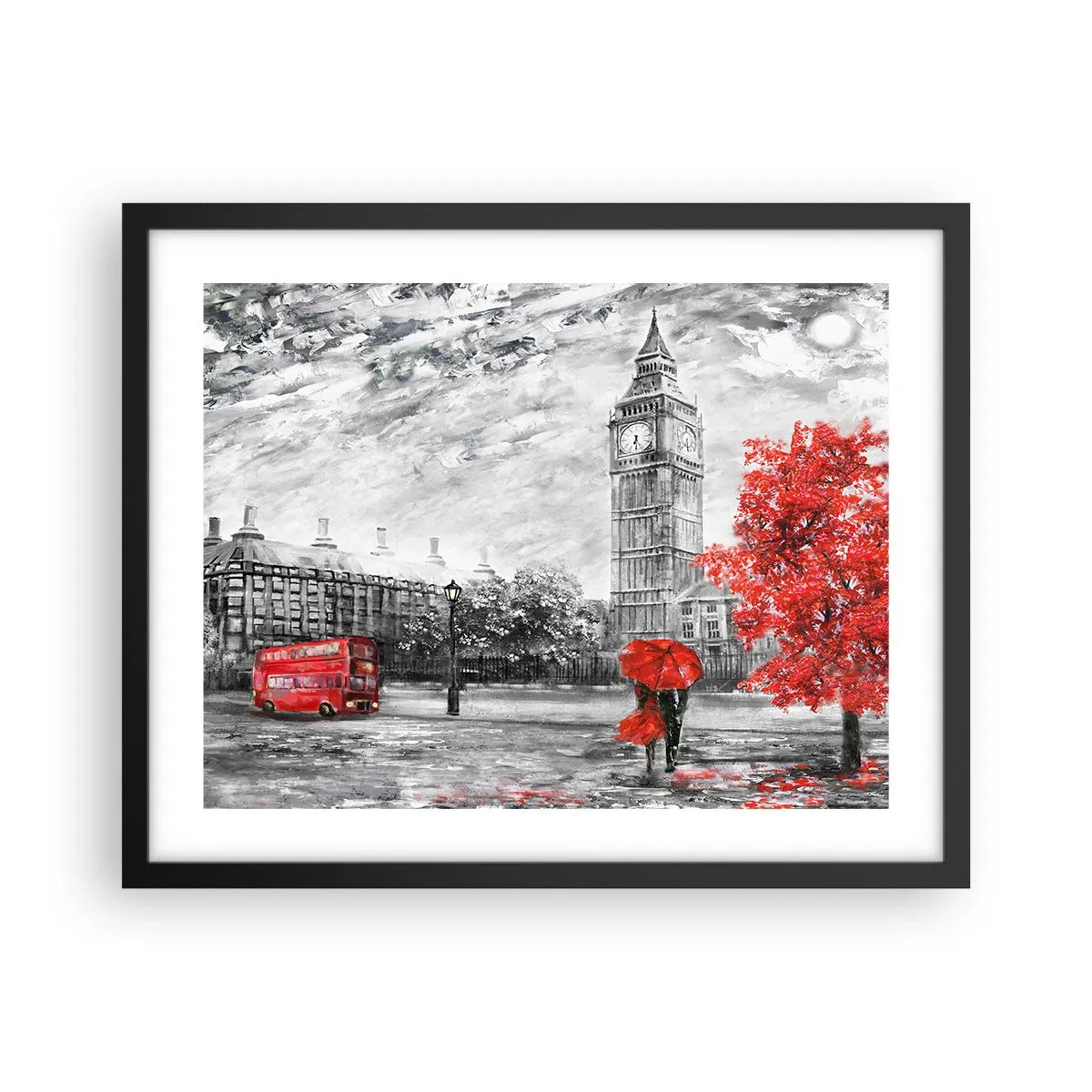 Plakát v černém rámu - Vzrušující den - 50x40 cm