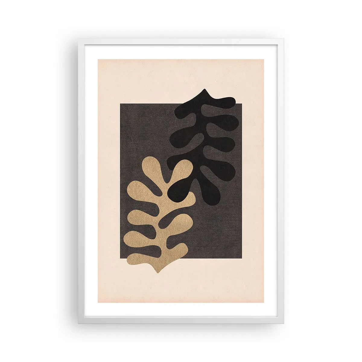 Plakát v bílém rámu - Nepřítomnost a doplnění - 50x70 cm