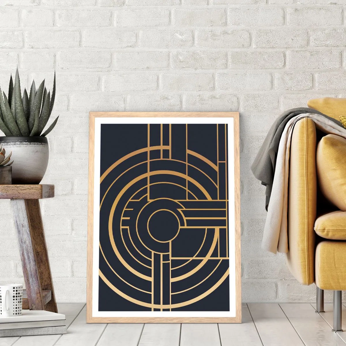 Plakát v rámu světlý dub - Obraty události - 30x40 cm