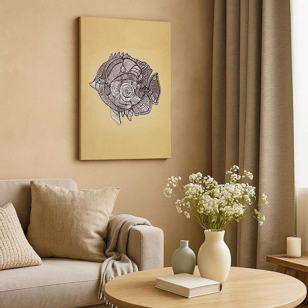 Obraz na plátně - Z oceánu ornamentů - 50x70 cm