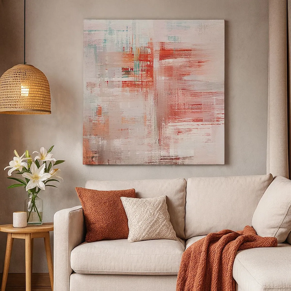 Obraz na plátně - Zamlžené. Ale růžové - 30x30 cm