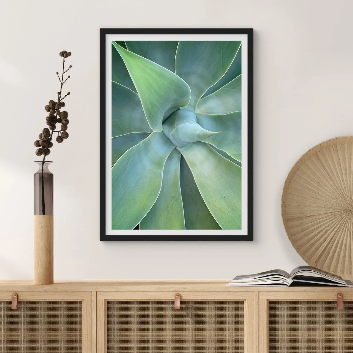 Plakát v černém rámu - Zrození zeleně - 61x91 cm