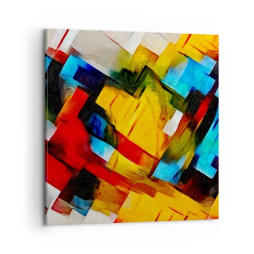 Obraz na plátně - Vícebarevné vrstvy - 50x50 cm