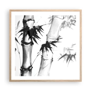 Plakát v rámu světlý dub - Blízký záběr na orient - 60x60 cm