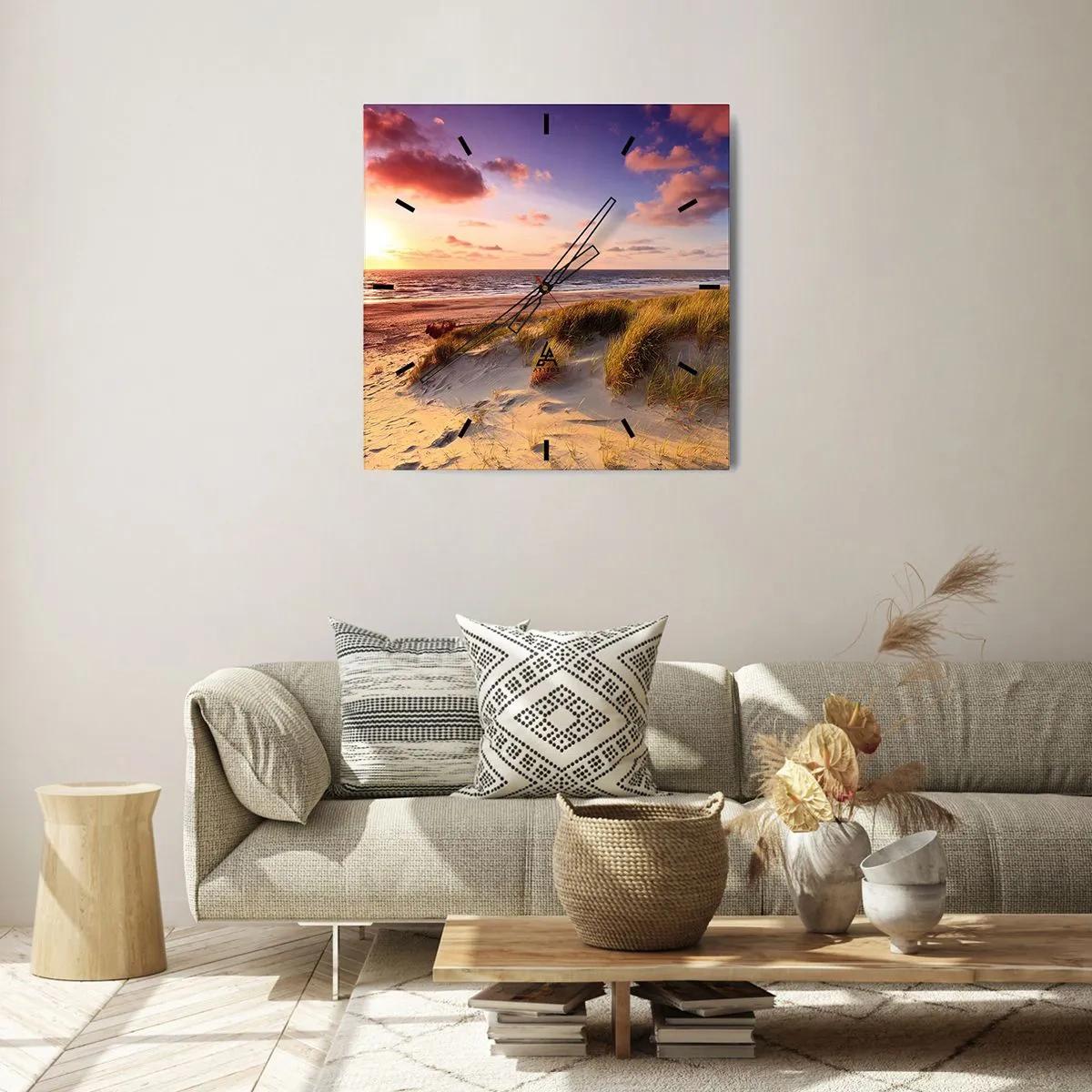 Nástěnné hodiny - Už v létě voní vzduch - 30x30 cm