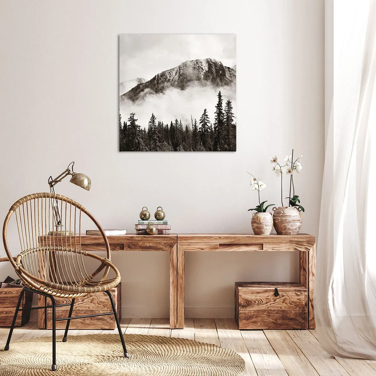 Obraz na plátně - Žulový panovník - 40x40 cm