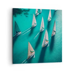 Obraz na plátně - Zápasení s větrem - 60x60 cm