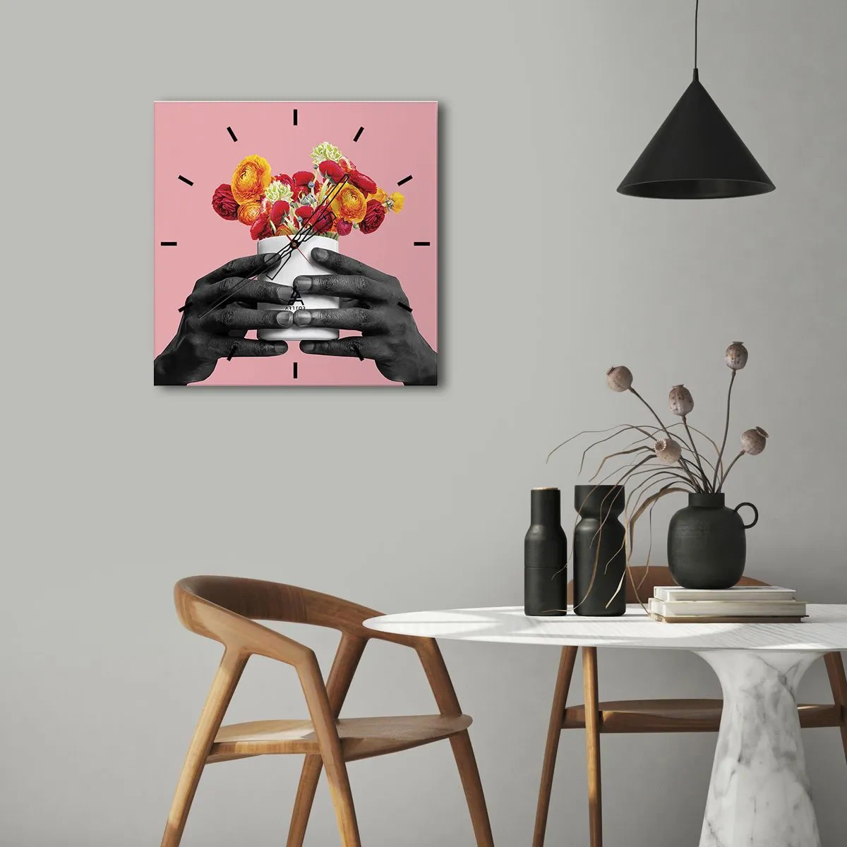 Nástěnné hodiny - Apoteóza života - 30x30 cm