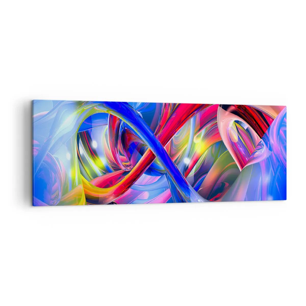 Obraz na plátně - Tanec barev - 140x50 cm