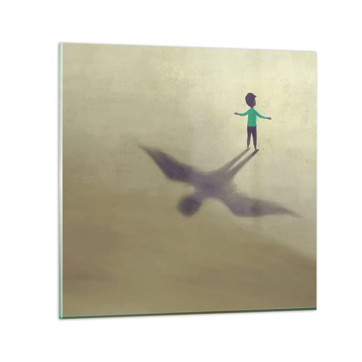 Obraz na skle - Hrdina budoucnosti - 40x40 cm