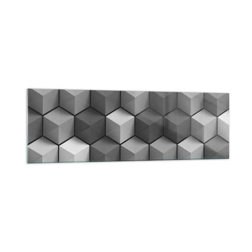 Obraz na skle - Kubistické puzzle - 160x50 cm