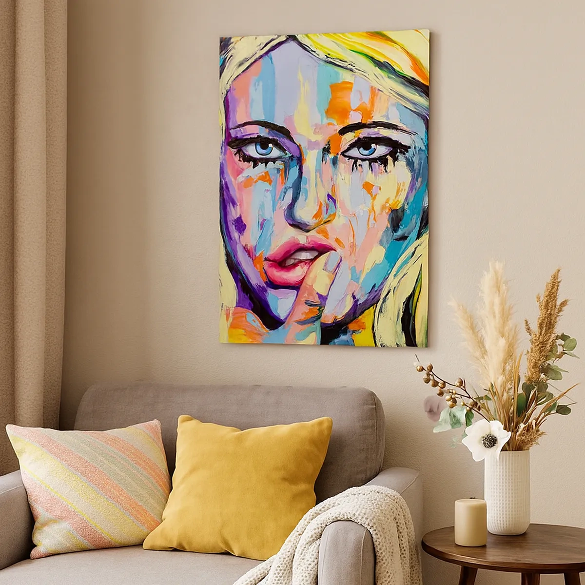 Obraz na plátně - Podívej se jí přímo do očí - 50x70 cm