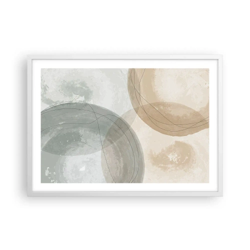Plakát v bílém rámu - Pronikání světů - 70x50 cm