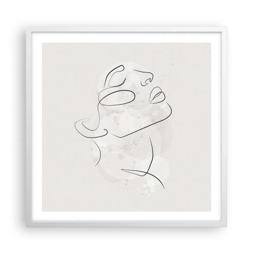 Plakát v bílém rámu - Náčrt snu - 60x60 cm