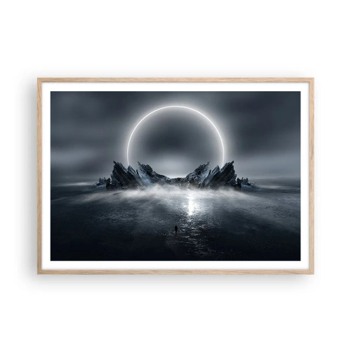 Plakát v rámu světlý dub - Finále příběhu - 100x70 cm
