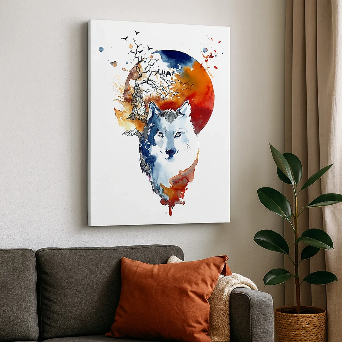 Obraz na plátně - Nosem na skle - 50x70 cm