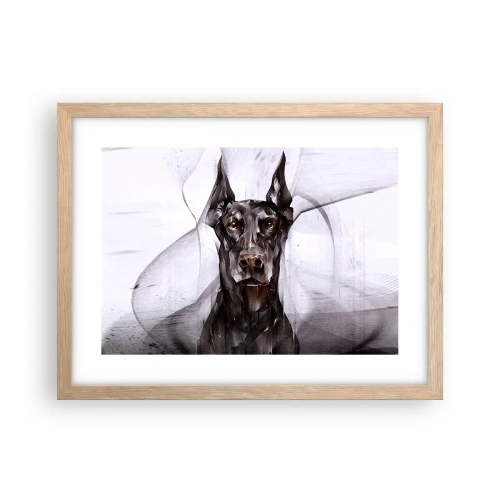 Plakát v rámu světlý dub - Z urozeného rodu - 40x30 cm