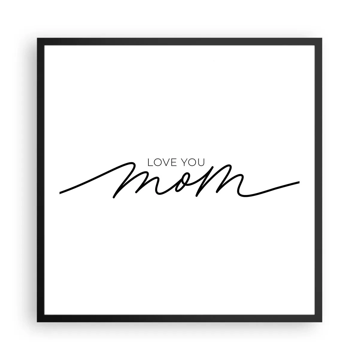 Plakát v černém rámu - Velké emoce - 60x60 cm