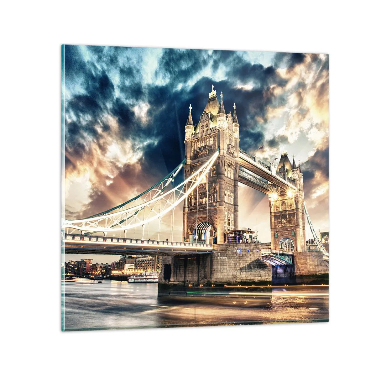 Obraz na skle - Pomník viktoriánského impéria - 40x40 cm