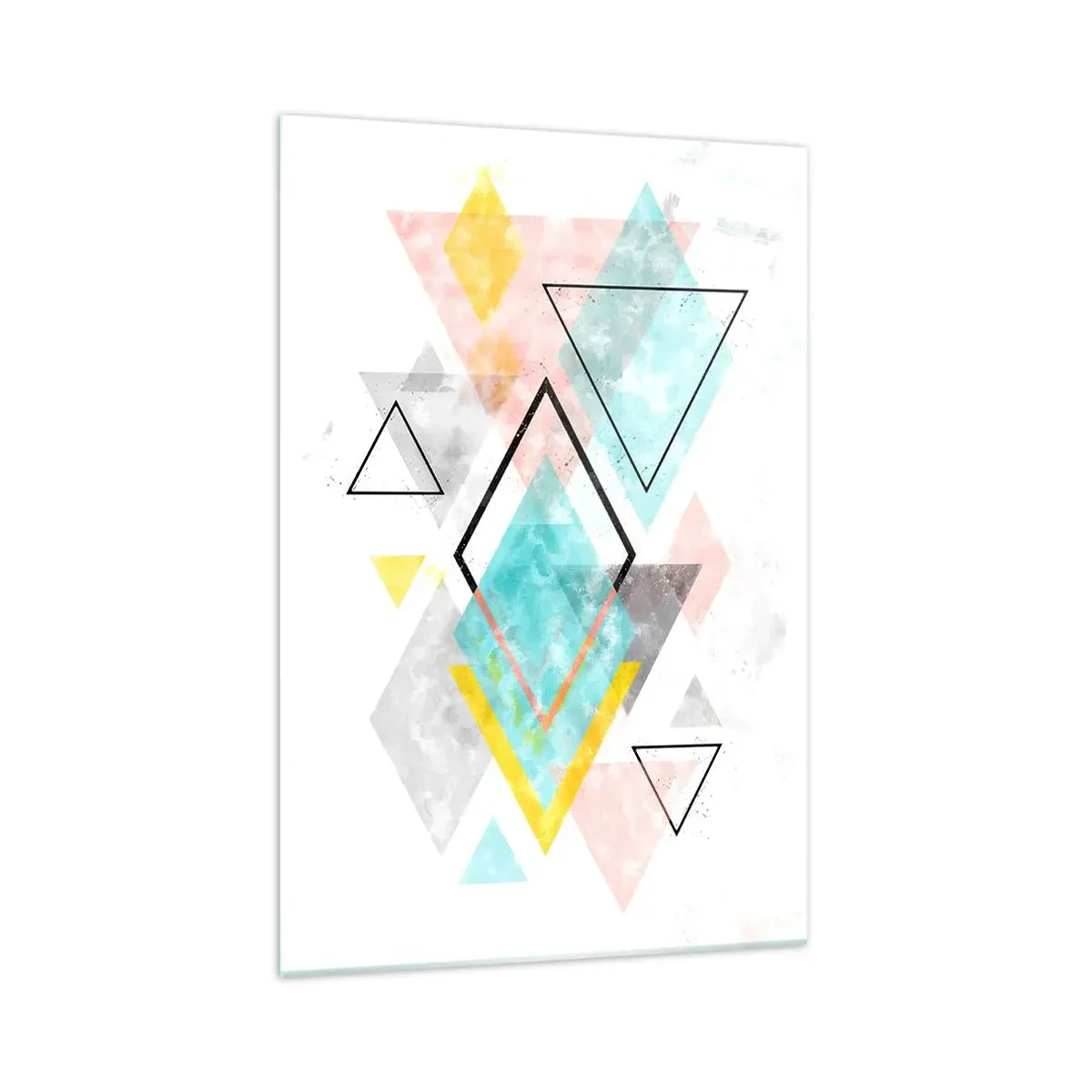 Obraz na skle - Geometrická zábava - 70x100 cm