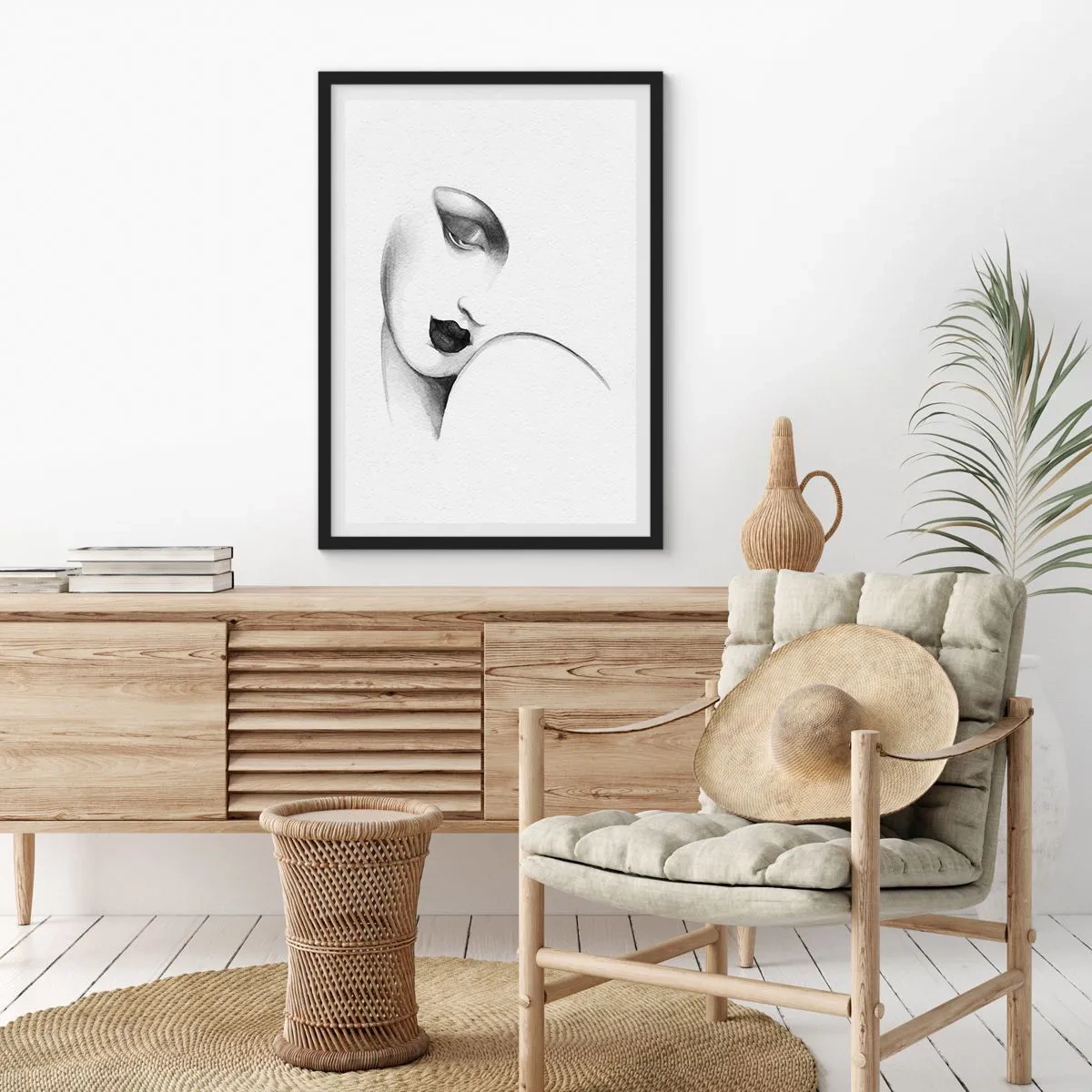 Plakát v černém rámu - Ve stylu Lempické - 70x100 cm