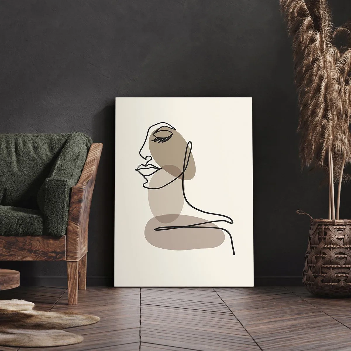 Obraz na plátně - Při poslechu samé sebe - 50x70 cm