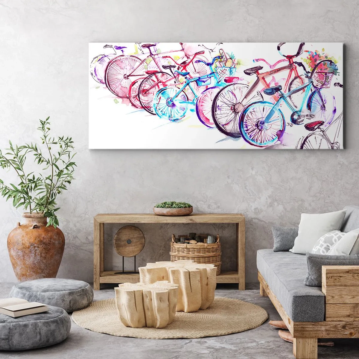 Obraz na plátně - Sjezd Antimoto klubu - 100x40 cm