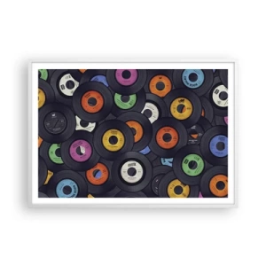 Plakát v bílém rámu - Barvy klasiky - 100x70 cm