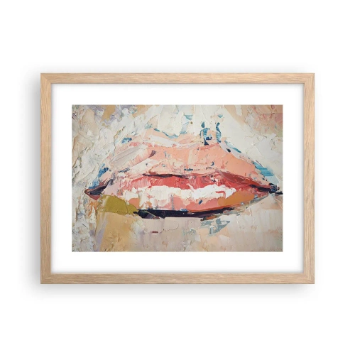 Plakát v rámu světlý dub - Probouzí smysly - 40x30 cm