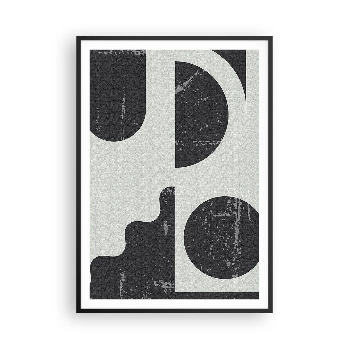 Plakát v černém rámu - Kompozice nad a pod - 70x100 cm