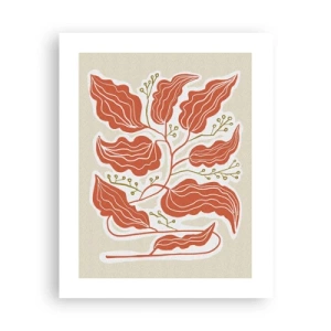 Plakát - Lidově a korálově - 40x50 cm