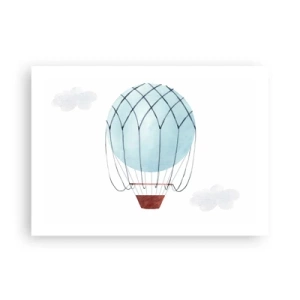 Plakát - Celý v oblacích - 70x50 cm