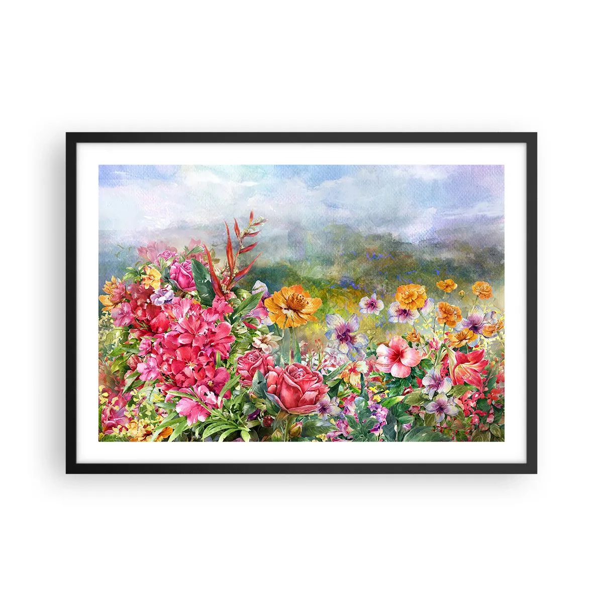 Plakát v černém rámu - Zahrada, která se zbláznila - 70x50 cm