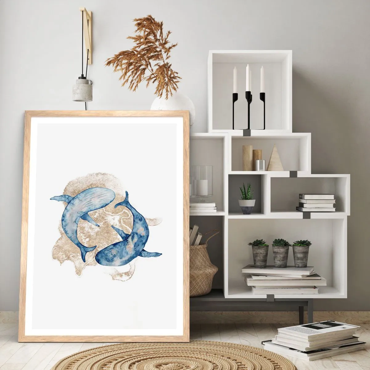 Plakát v rámu světlý dub - Přátelství nebo láska? - 70x100 cm