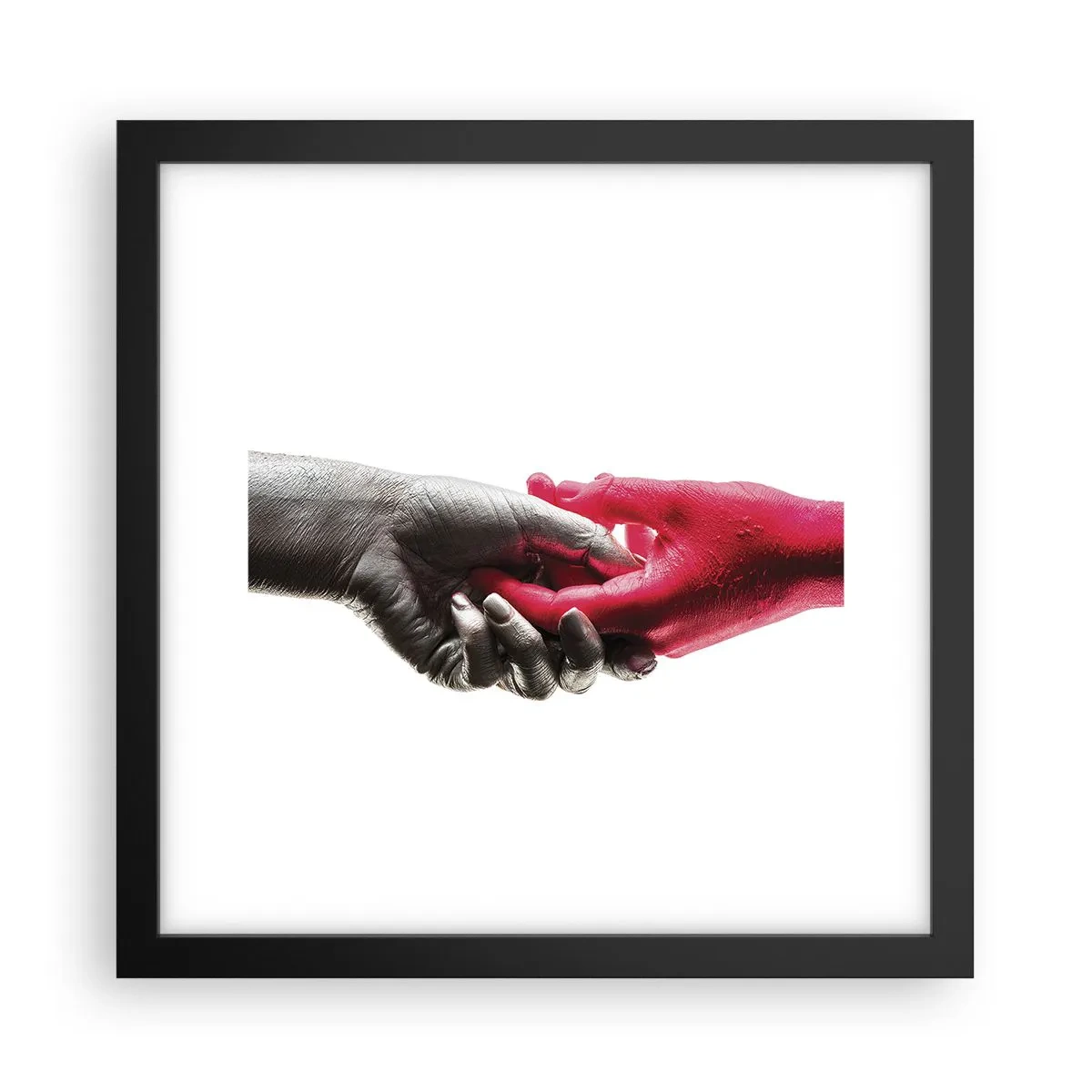 Plakát v černém rámu - Spolu i když jsme odlišní - 30x30 cm