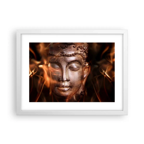 Plakát v bílém rámu - Existuje pouze zde a nyní - 40x30 cm