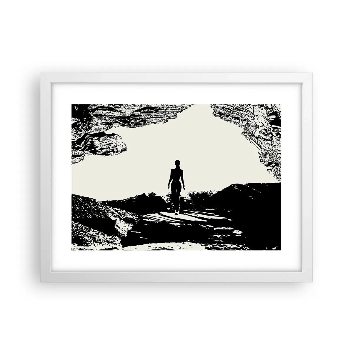 Plakát v bílém rámu - Nový pohled - 40x30 cm